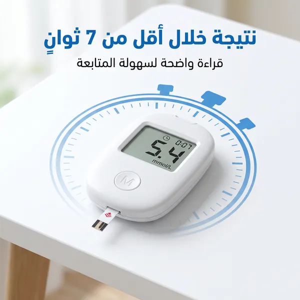 جهاز قياس السكر الذكي بدقة عالية