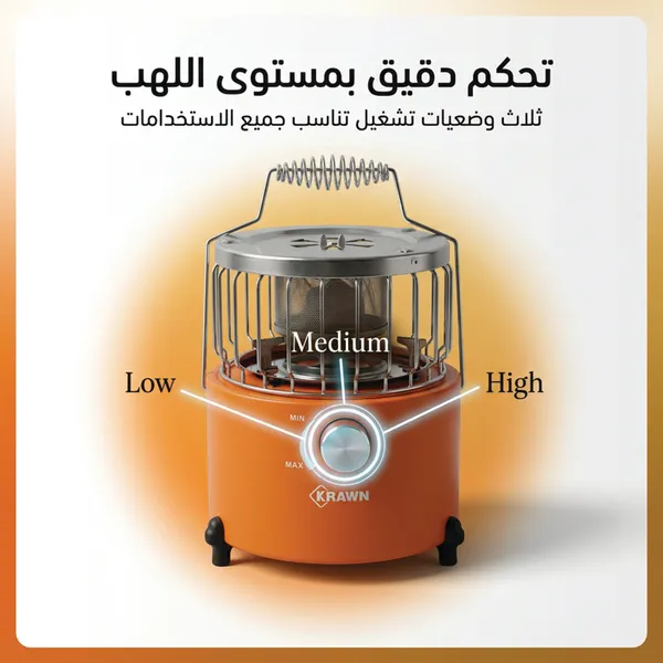 موقد غاز بقوة 2000 واط محمول للرحلات والكشتات