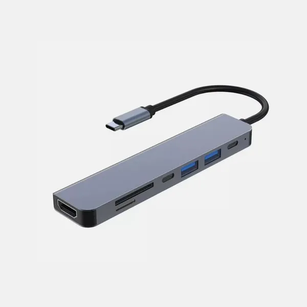 محول متعدد المنافذ (ناقل سريع - K4 HDMI-PD 100W - مداخل Type-c)