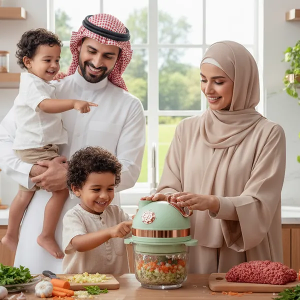قطاعة ومفرمة 500 واط بضمان عامين 8 شفرات