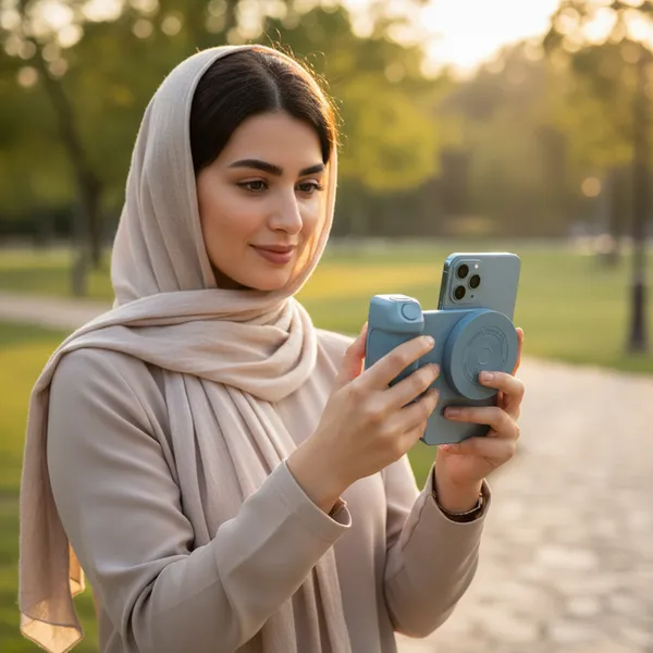 • مقبض تصوير مغناطيسي بزر كاميرا ios