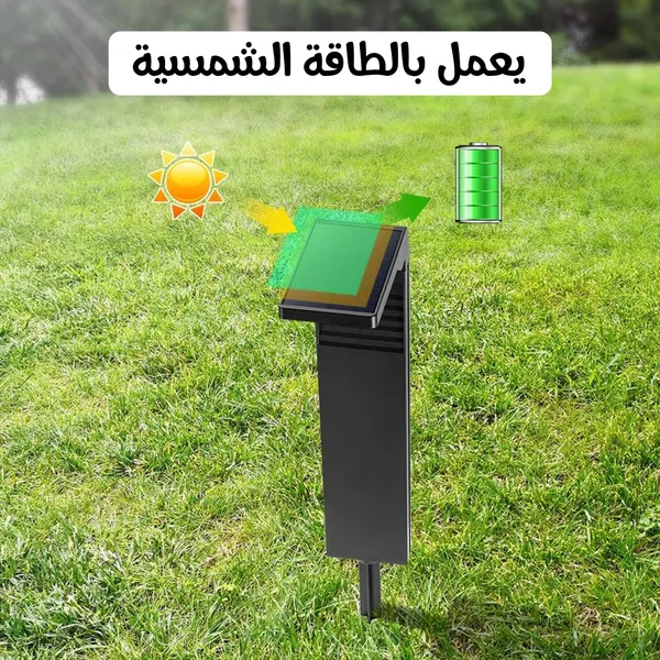 أعمدة إضاءة حدائق وممرات مودرن (بالطاقة الشمسية)
