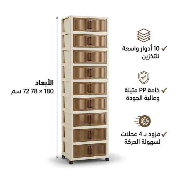 الدولاب البلاستيك المشهور 10 دور