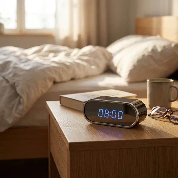 منبه مع كاميرا