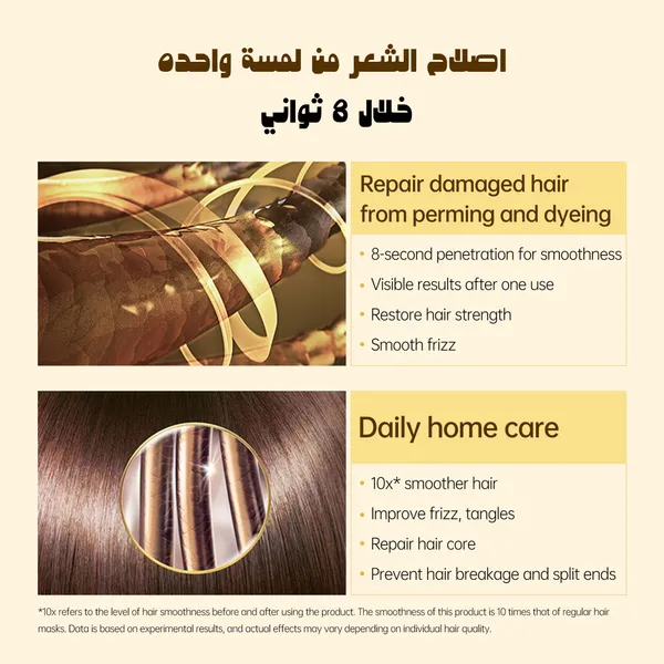 الماسك الطبيعي لفرد الشعر و ترطيبه بالكيراتين