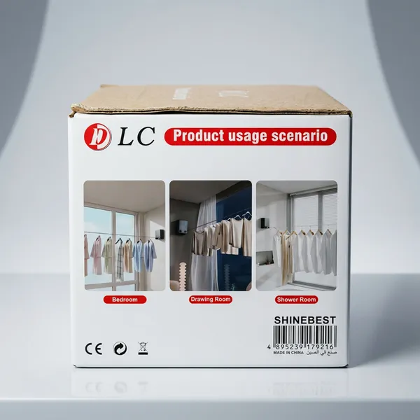 حبل غسيل DLC مزدوج قابل للسحب بضمان عامين