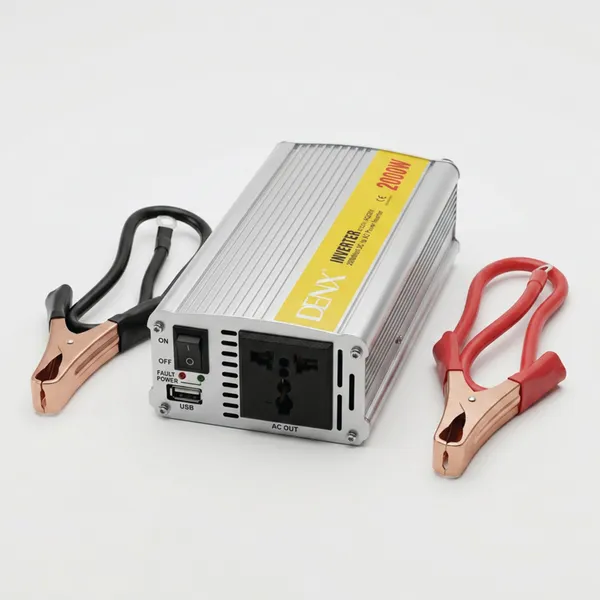 محول طاقة 2000 واط 12 فولت إلى 220 فولت مزود بمنفذ USB دينكس بضمان عامين