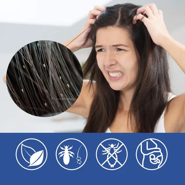 مشط إزالة القمل الكهربائي+بخاخ علاج فعال للقمل هدية مجانية