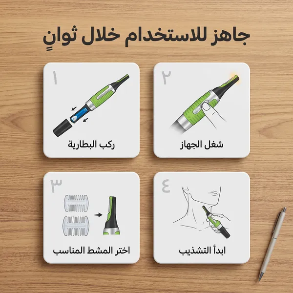 أداة حلاقة الشعر الفورية