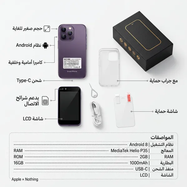 • أصغر أيفون