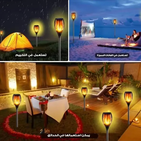  عمود إضاءة شعلة الأكبر حجما يعمل بالطاقة الشمسية