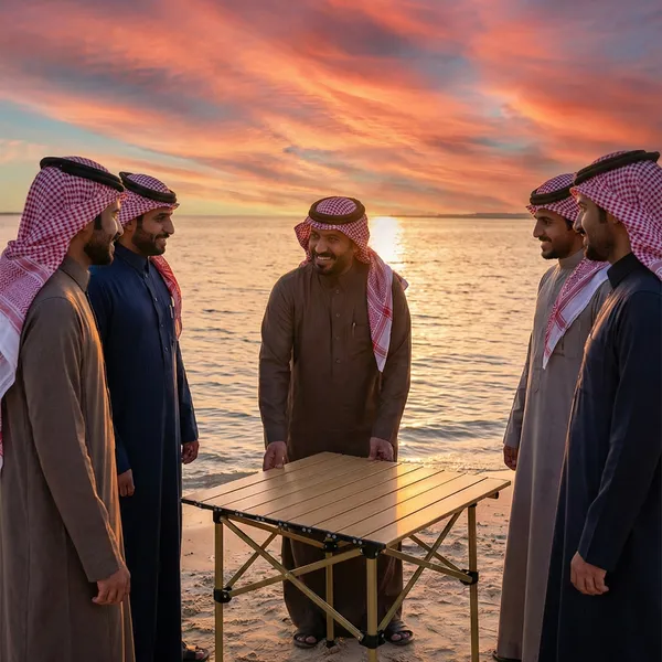 طاولة رحلات خفيفة قابلة للطي