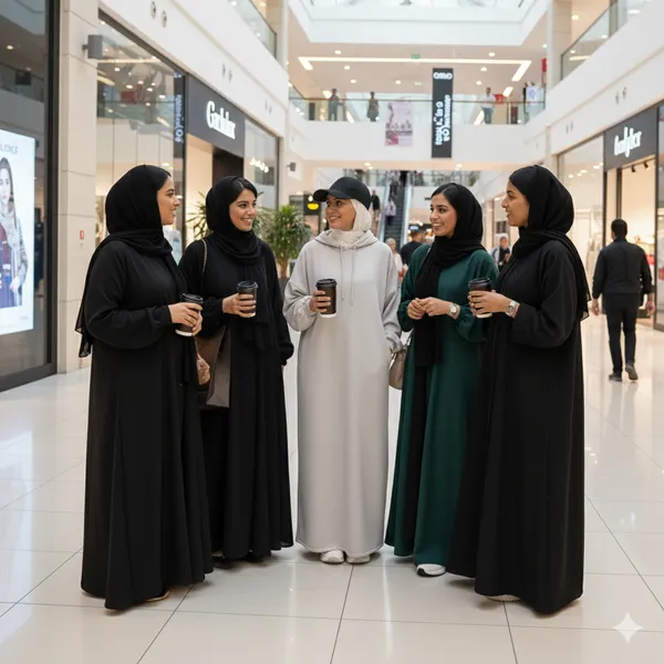 عباية العمرة بغطاء للرأس لون أبيض مقاس XL