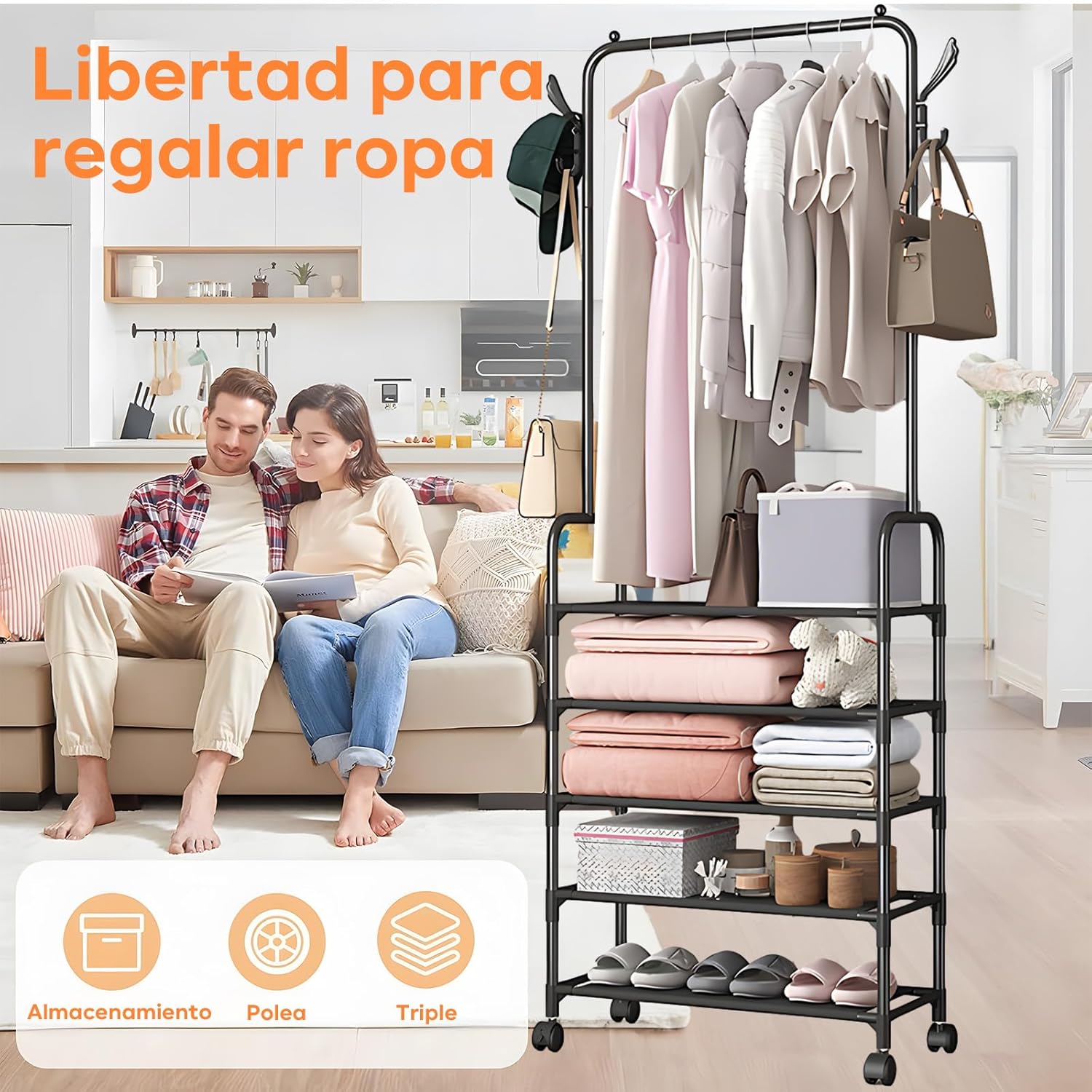 Clothes Rack 5 Shelves