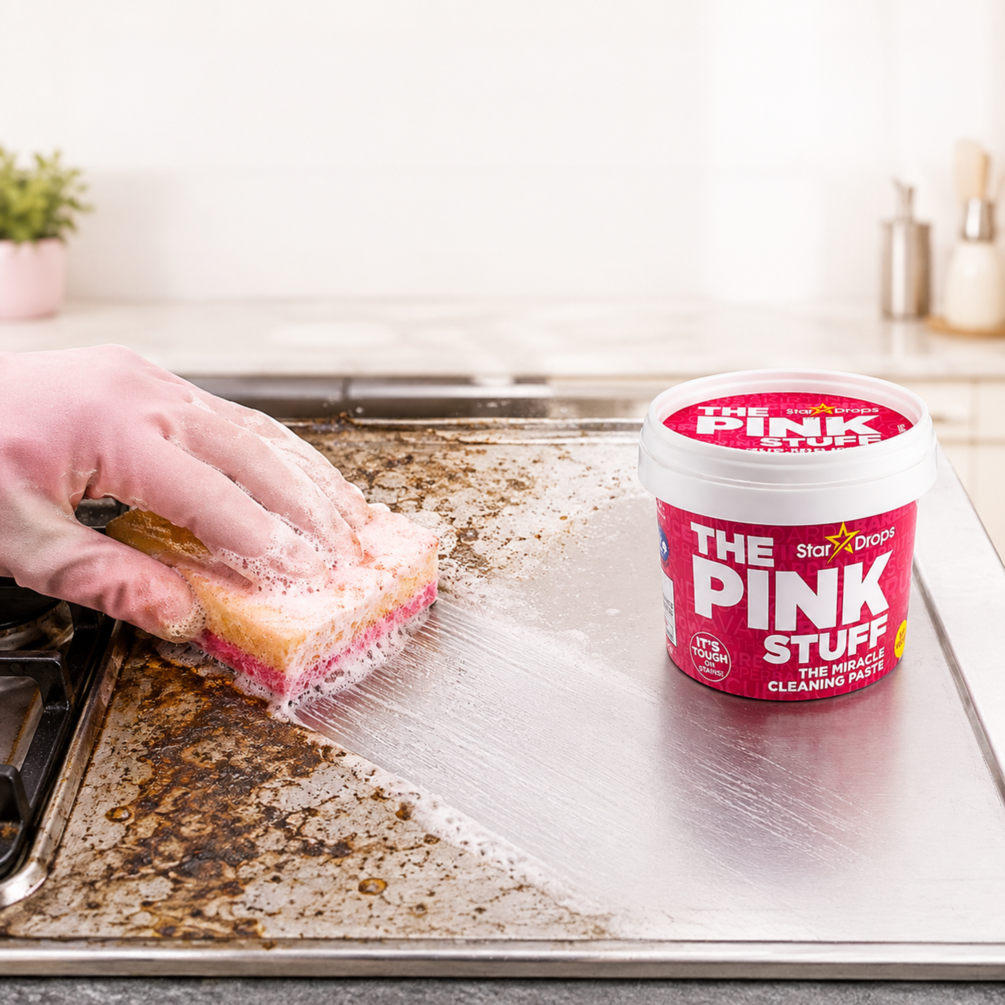 عرض قطعتين معجون التنظيف السحري The Pink Stuff