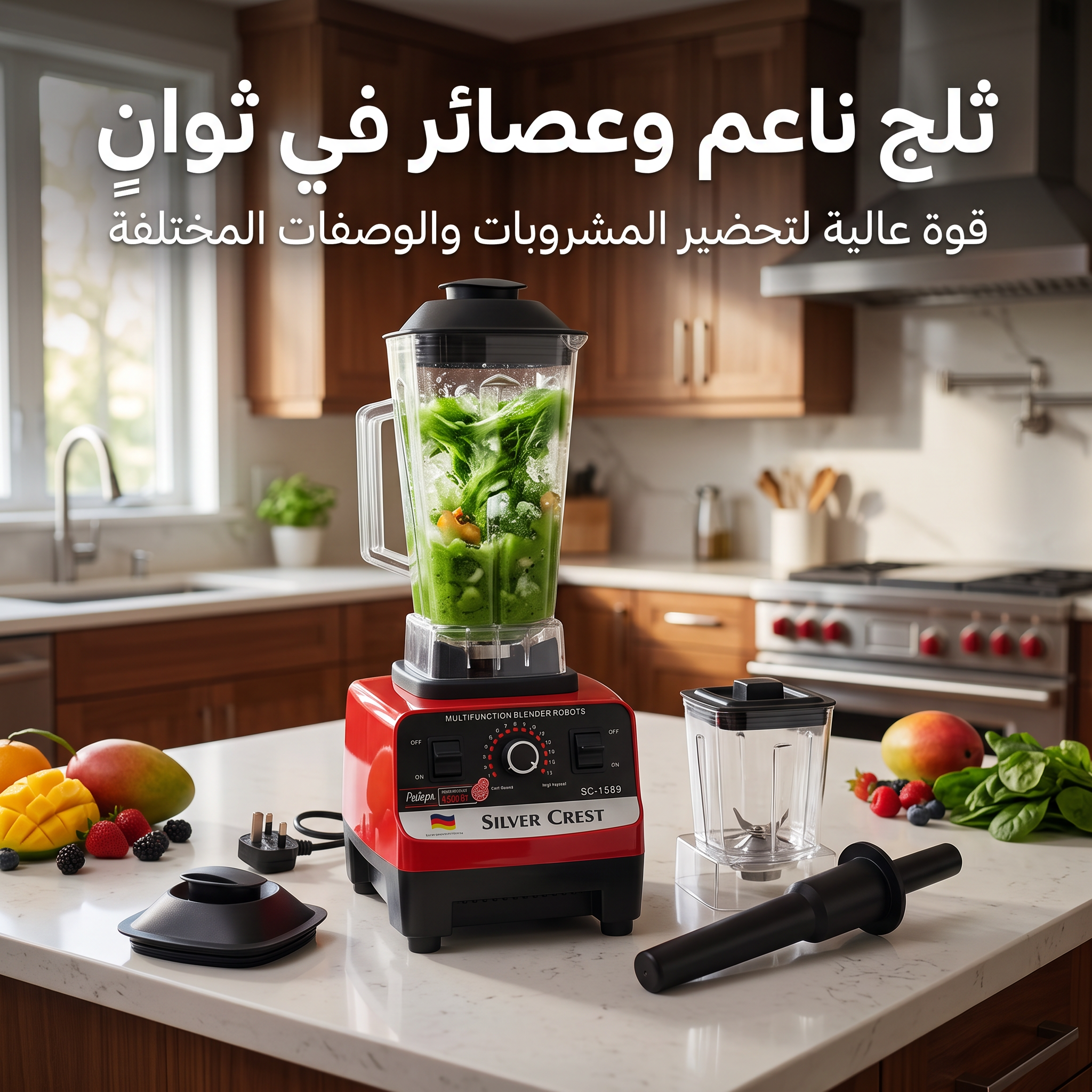 • الخلاط الألماني الأصلي مع مطحنة بضمان 6 شهور