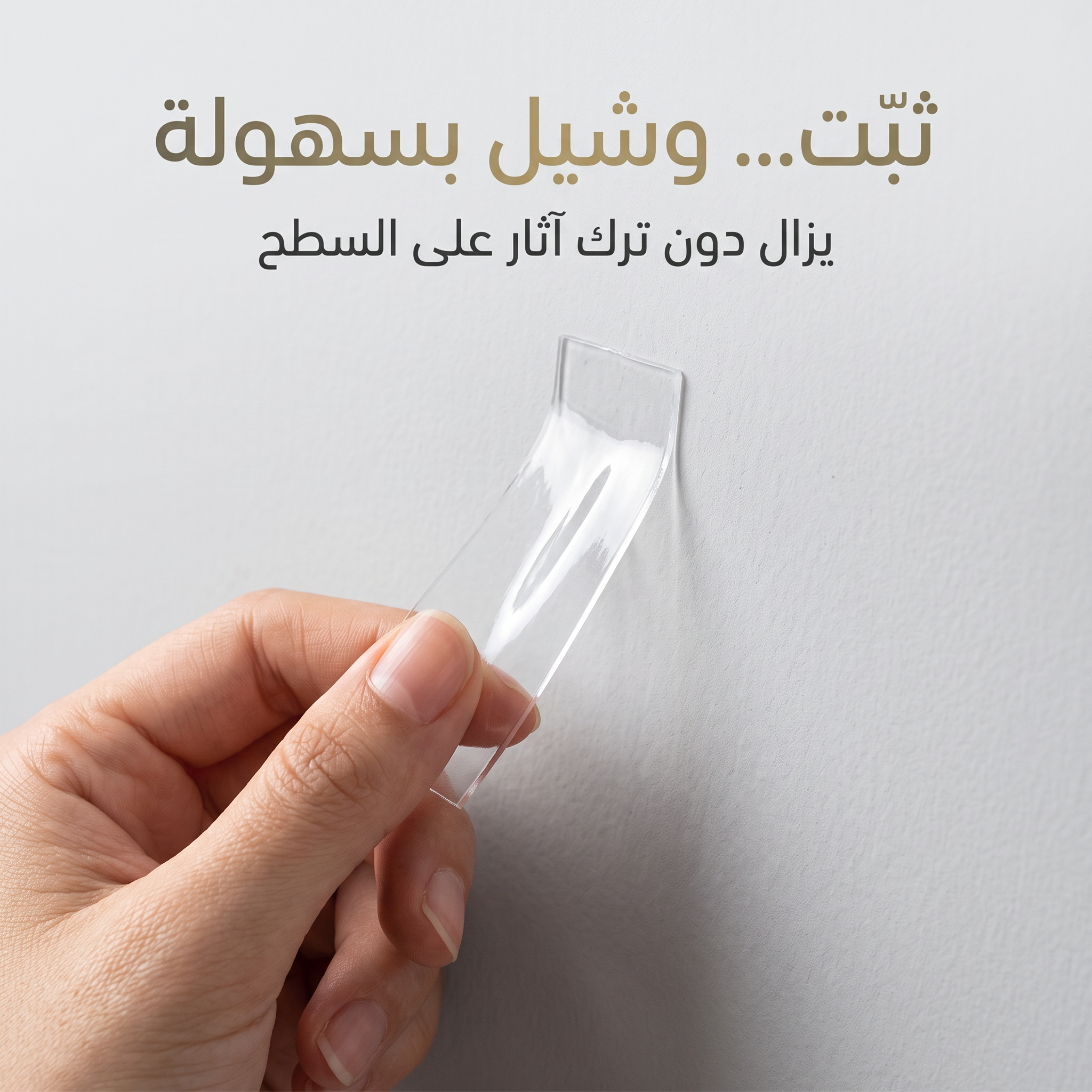 شريط لاصق نانو شفاف مزدوج الوجهين