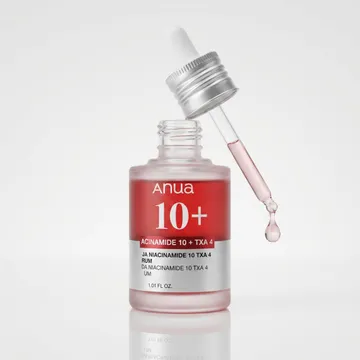 مجموعة الصيف لاشراقة البشرة ( سيروم النياسيناميد من Anua +كريم مرطب للوجه والعينين، غني بفيتامين سي بتركيز 5% Arencia )