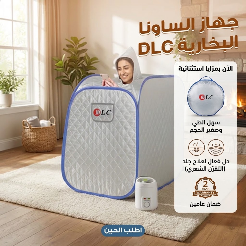 جهاز ساونا بخاريةDLC, لعلاج أزمة جلد الوزة (التقرّن الشعري)-ضمان عامين