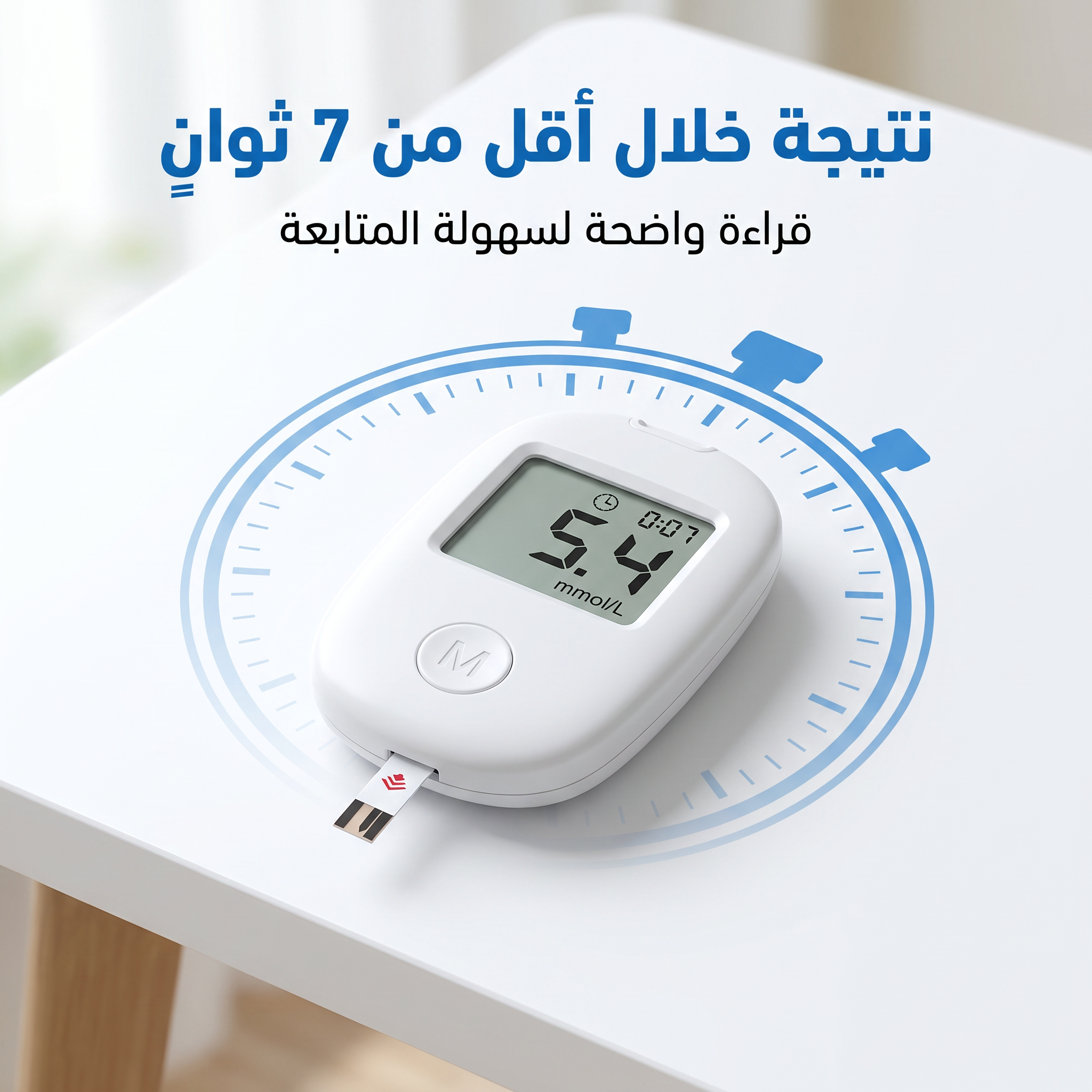 جهاز قياس السكر الذكي بدقة عالية