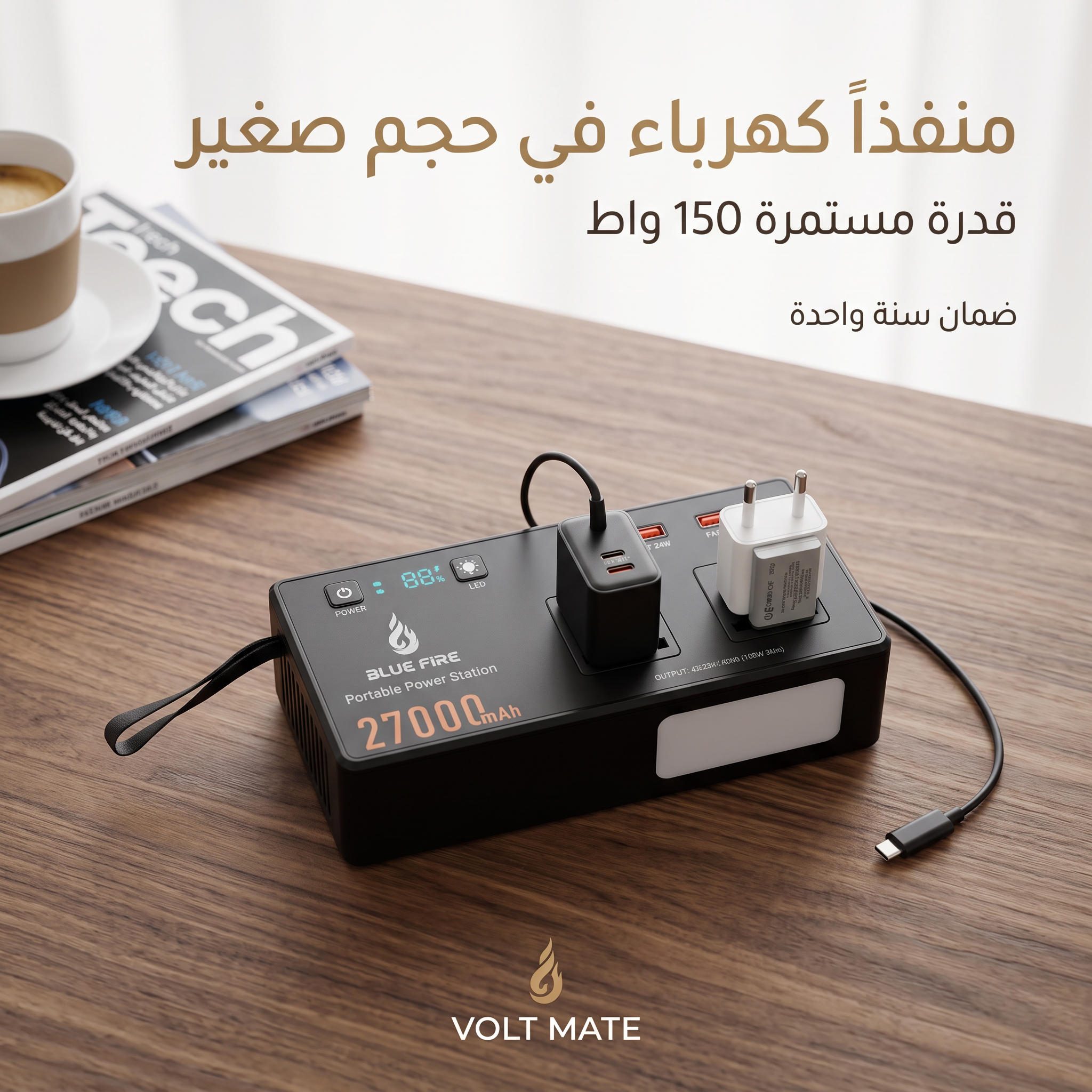 محطة طاقة محمولة BLUE FIRE CN150 بقدرة 150W