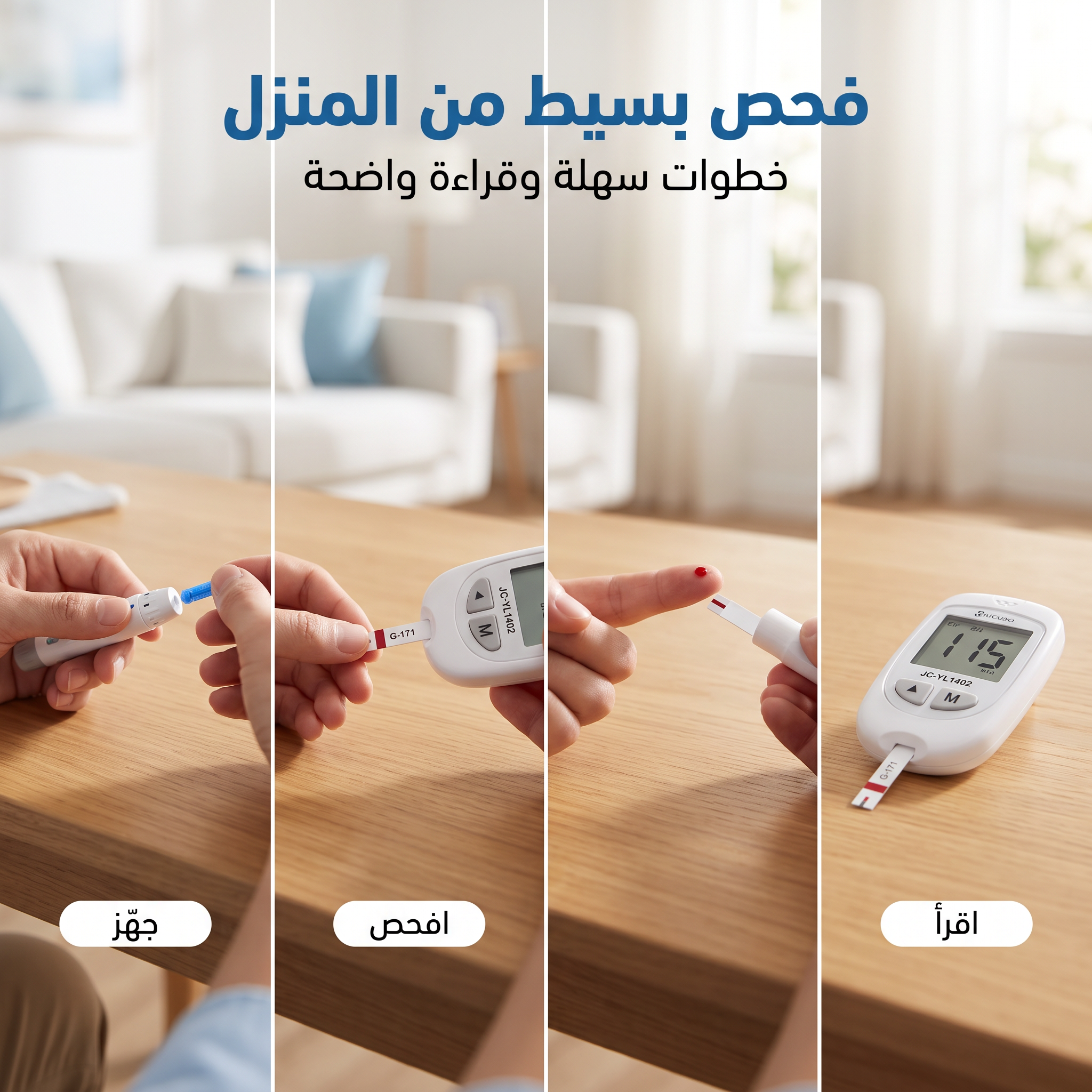 جهاز قياس السكر الذكي بدقة عالية