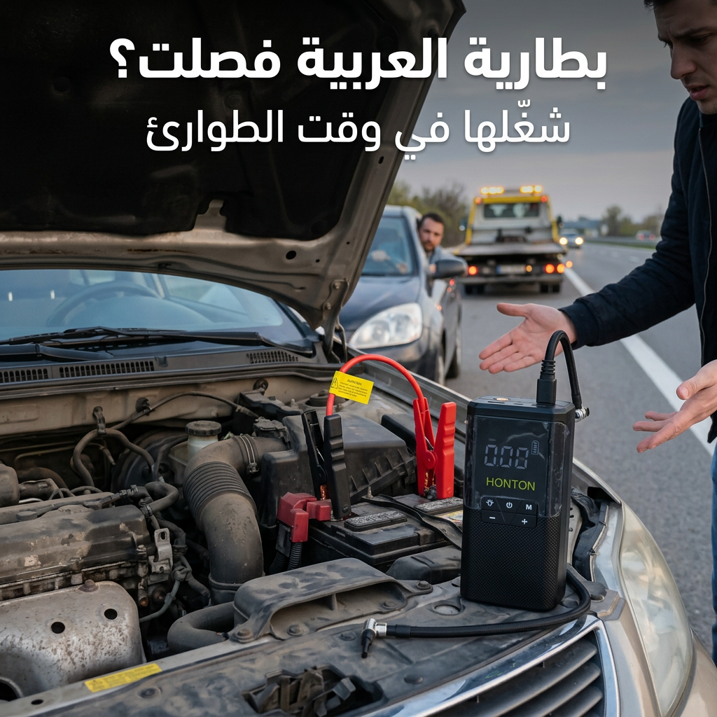 جهاز تشغيل بطارية السيارة (Jump Starter) ومنفاخ 5*1 HONTON
