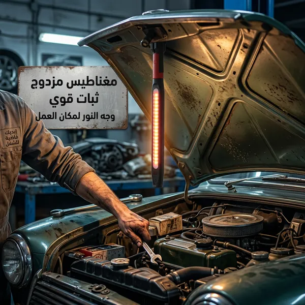 مصباح عمل LED محمول قابل لإعادة الشحن