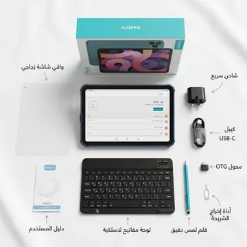تابلت كبير 11 بوصة Oteeto S12 ( ضمان عام ) + هدية سماعة AIRPODS