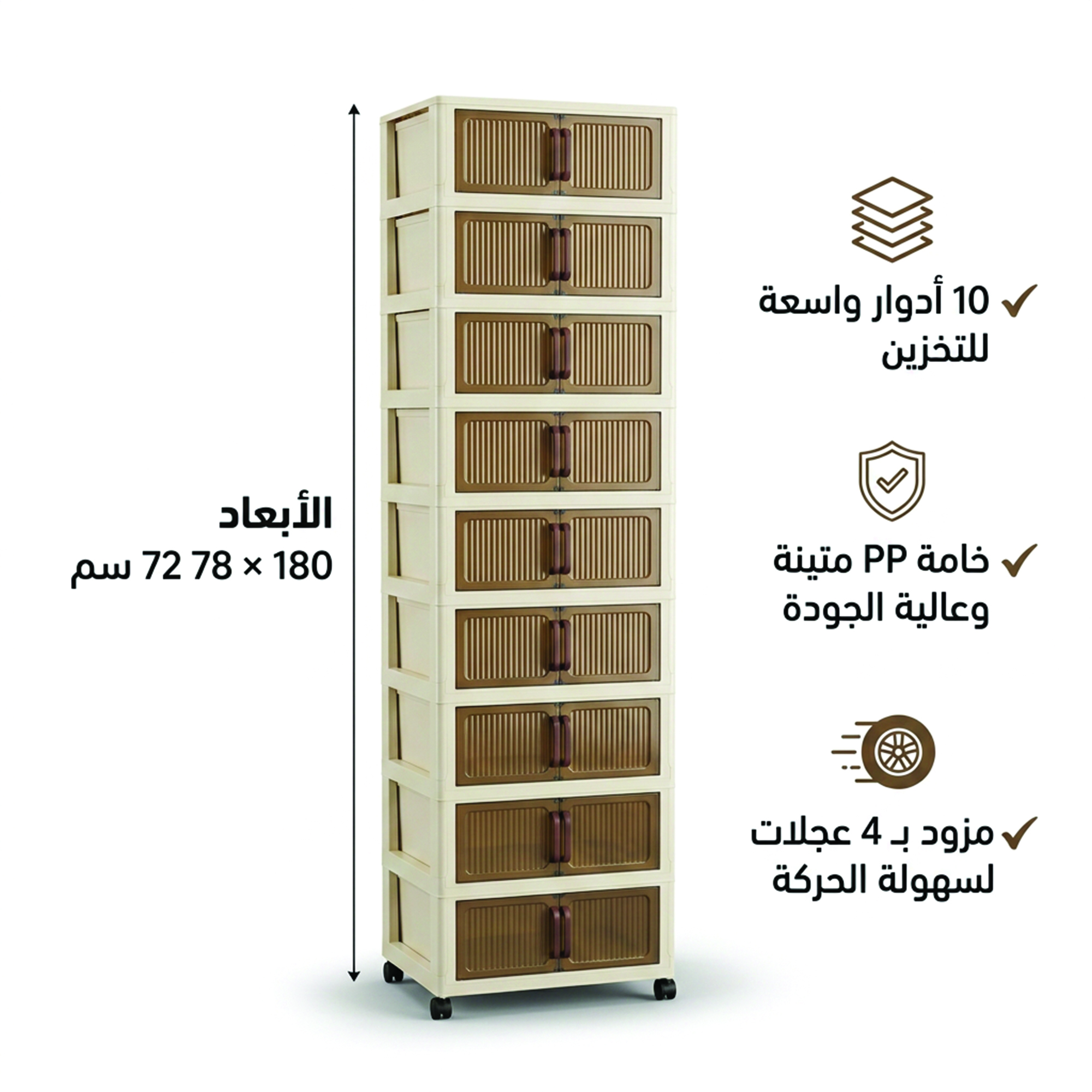الدولاب البلاستيك المشهور 10 دور