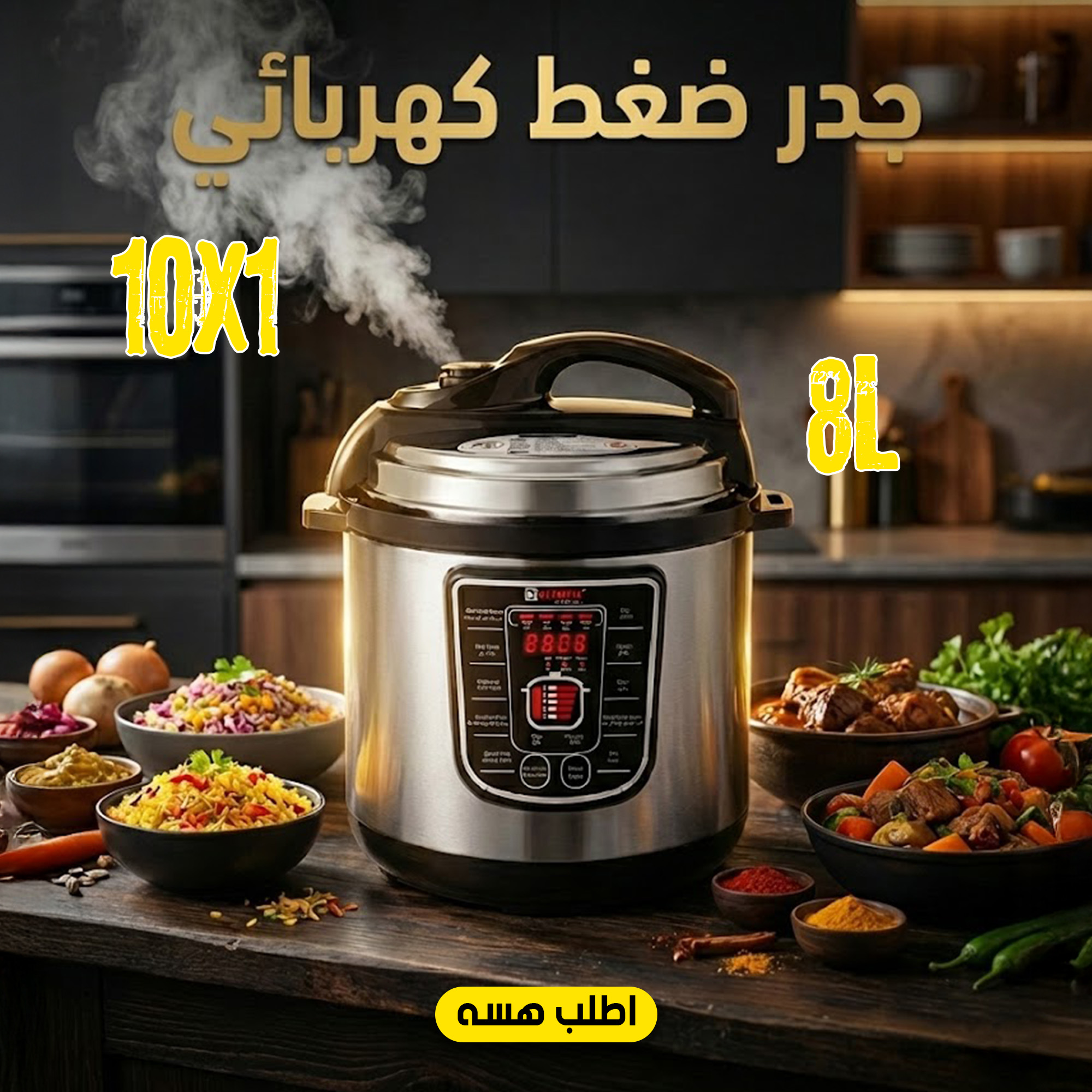 قدر ضغط كهربائي 8 لتر