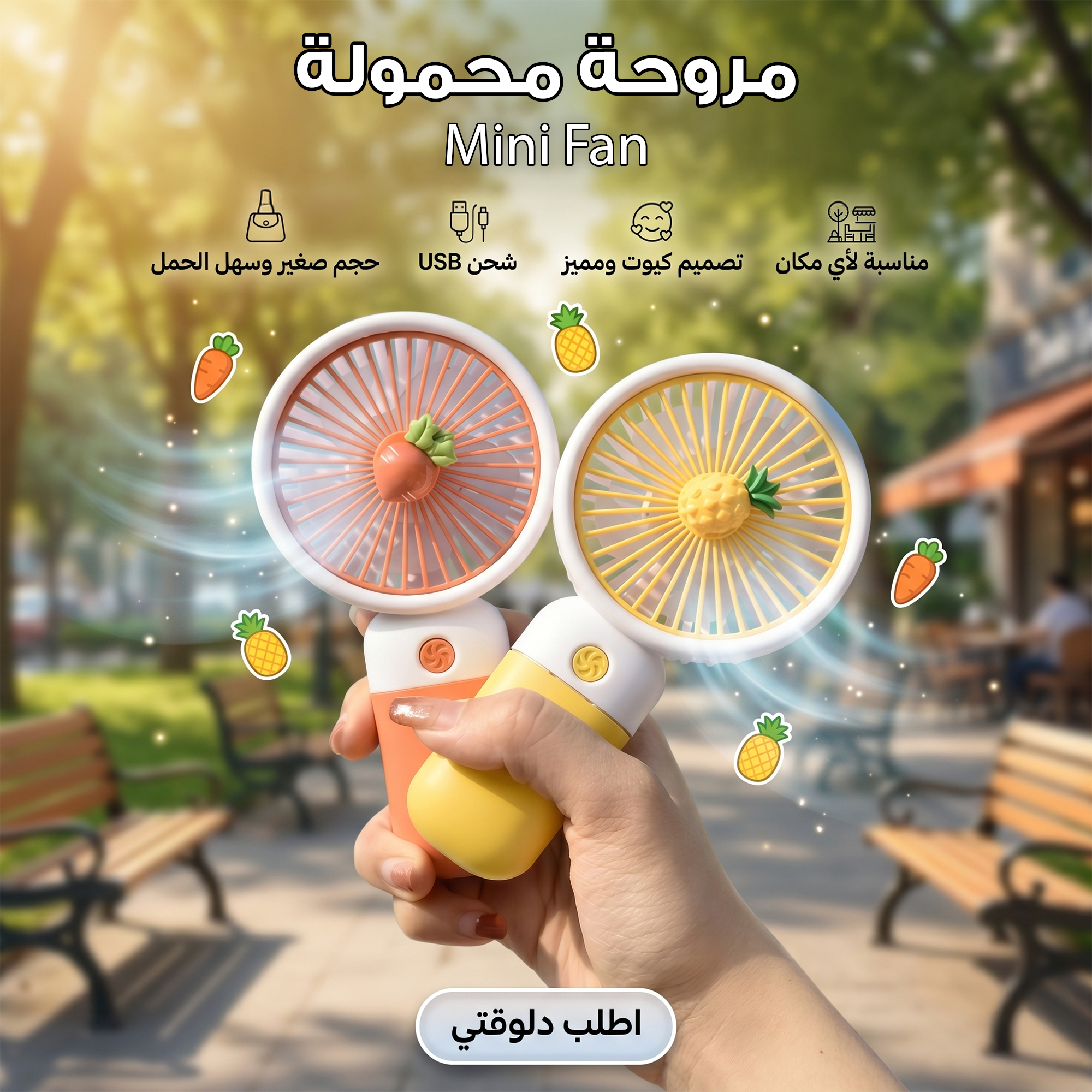 • مروحة محمولة Mini Fan