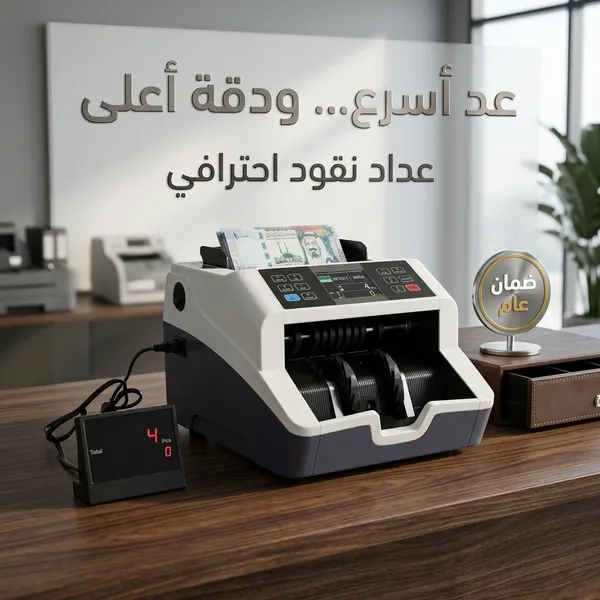 ماكينة عد النقود الحديثة ضمان عام 