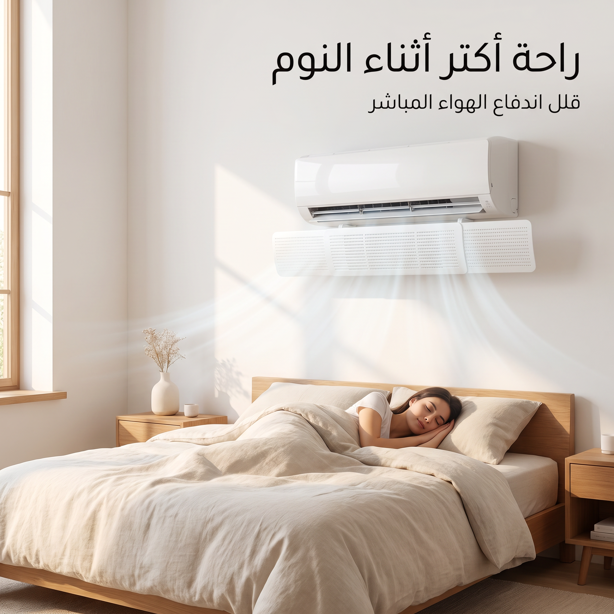 موزع هواء المكيف (السبليت) القابل للتعديل - تركيب بالتعليق بدون تخريم