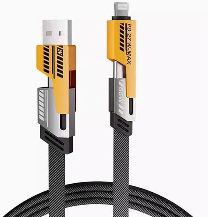 عرض Anker Power Port Nano-20W + كابل شاحن USB متعدد 15 سم، شحن سريع 3 في 1 (Lightning, Type-C & Micro USB)