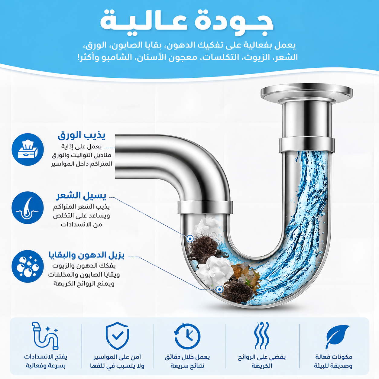 مسحوق تسليك الأحواض