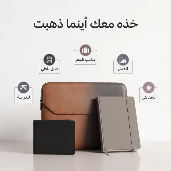 كيبورد قابل للطى+ ماوس هدية مجانية