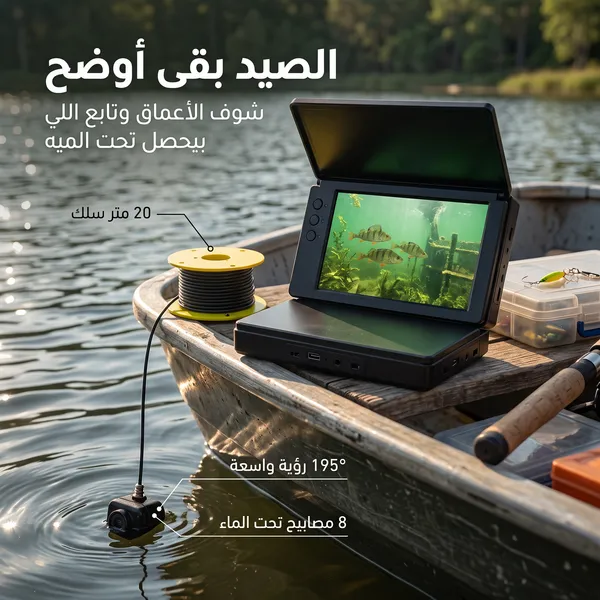 كاميرا بشاشة لتصوير تحت الماء