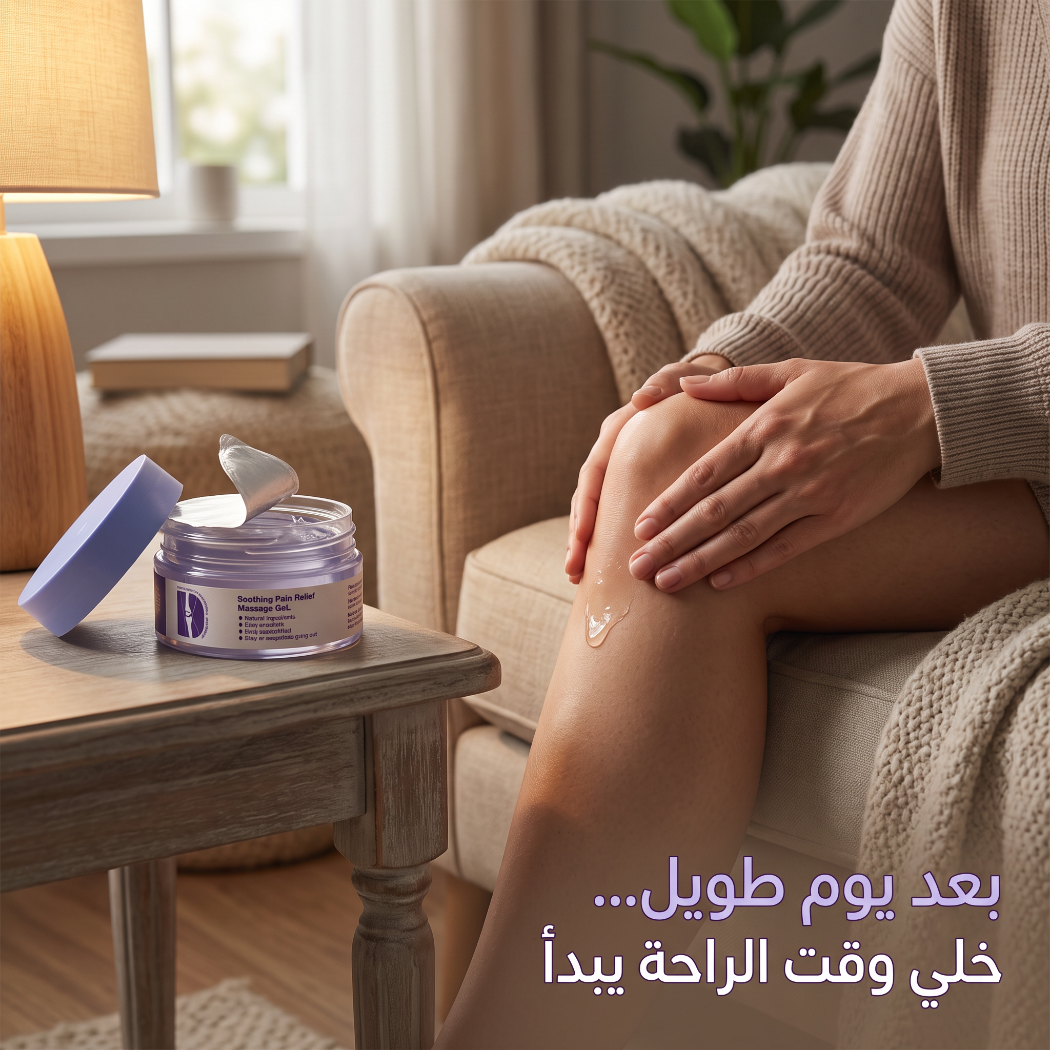 جل تدليك مهدئ لتخفيف الآلام بتركيبة نباتية