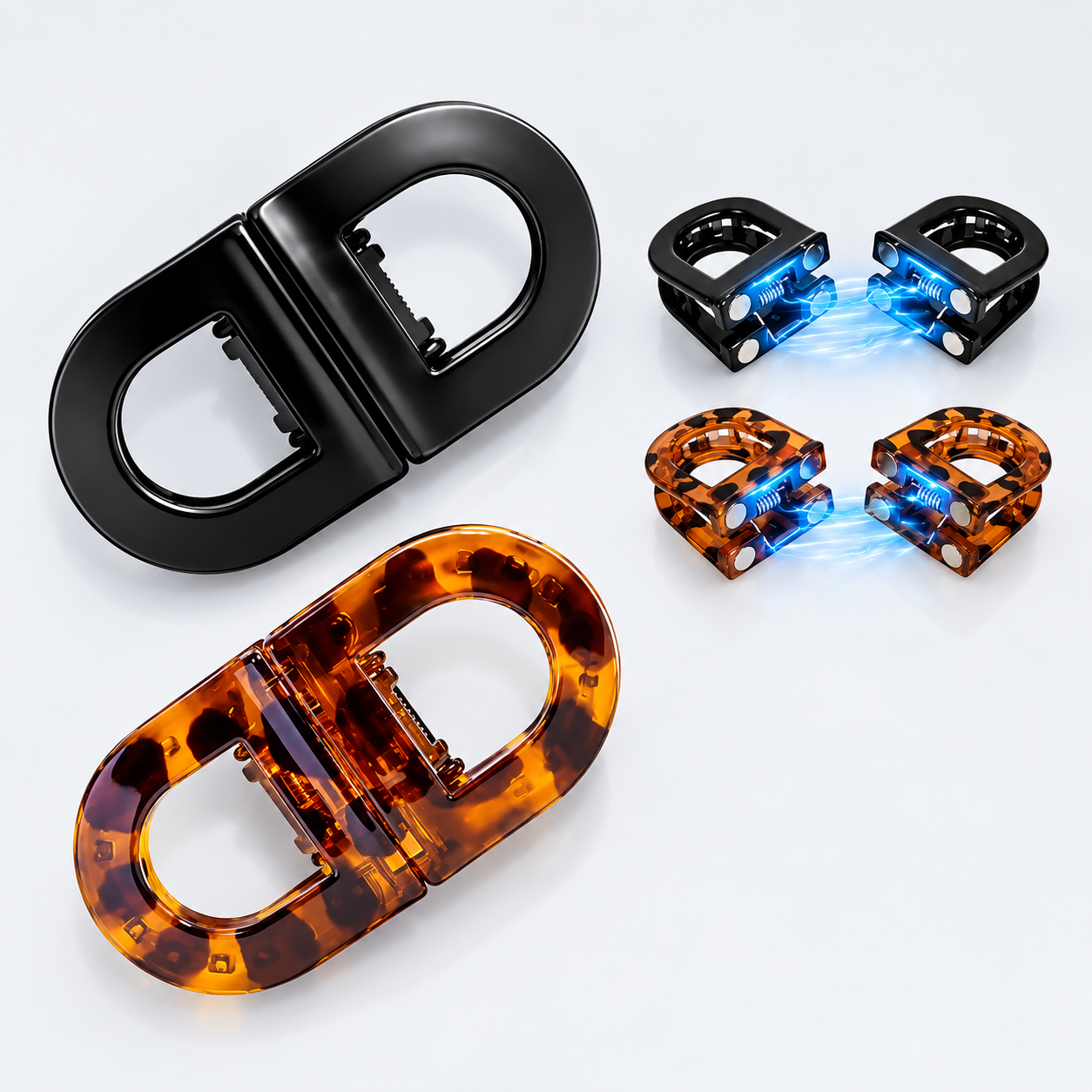 SHEIN magnetic Hair Clip D shape