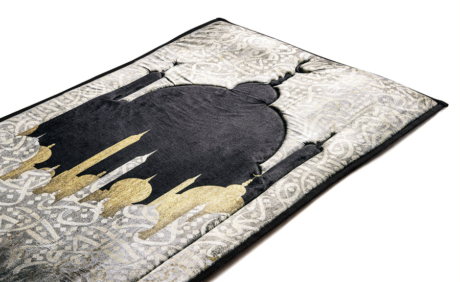 عرض مصلية مبطنة مانعة للانزلاق كبيرة+كرسى الصلاة