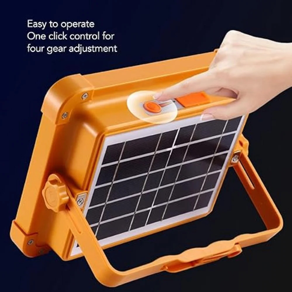 الكشاف العملاق يعمل بالطاقه الشمسيه او الشحن 4 في 1 - 5