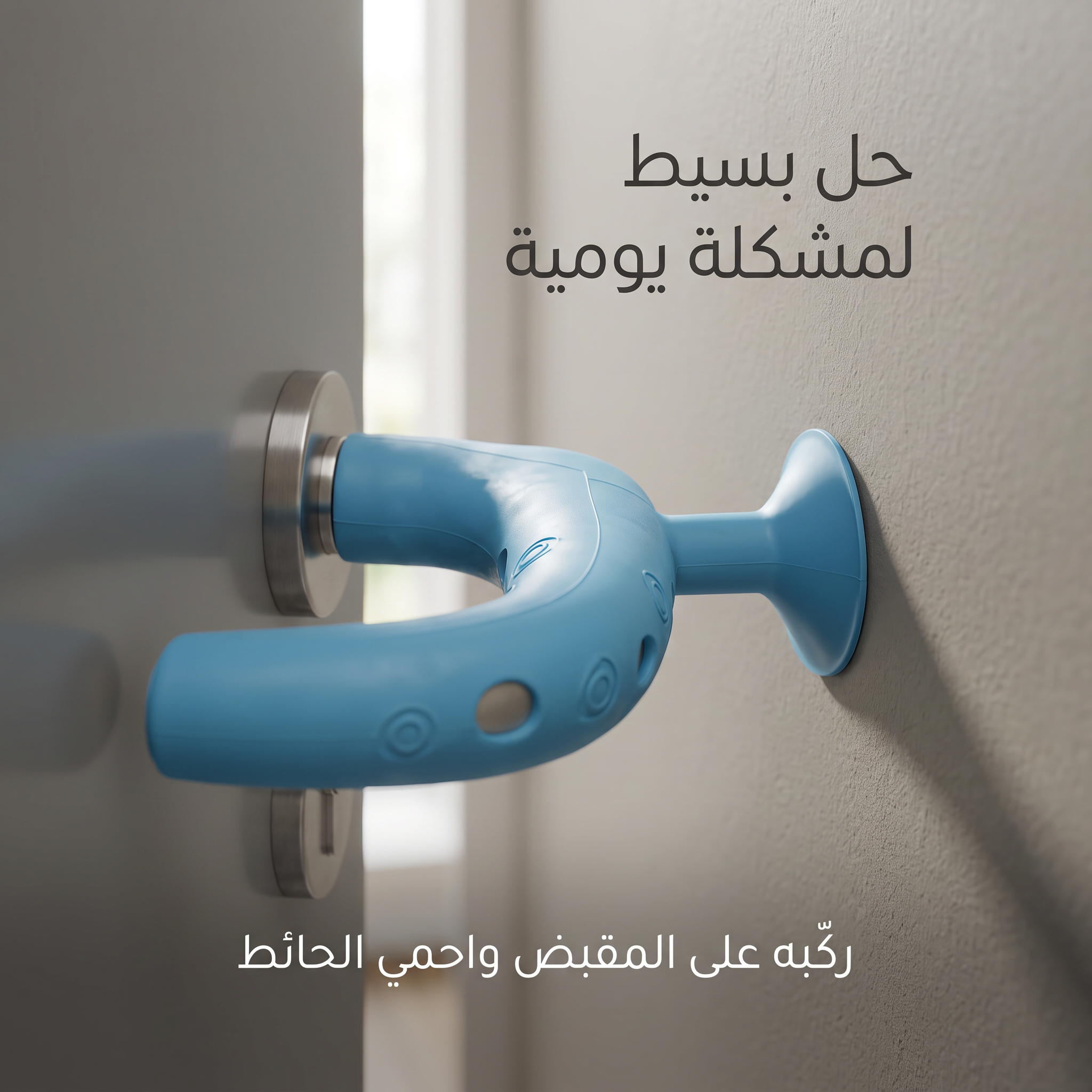 غطاء ومصد مقبض الباب السيليكوني الذكي مع قاعدة شفط