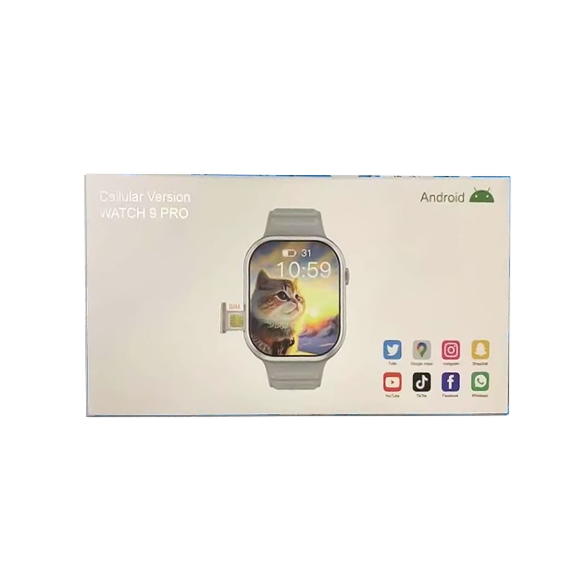 عرض (ساعة سمارت بشريحة +سماعة الترا +هدية مجانية 7 استيك +سماعة airpods)