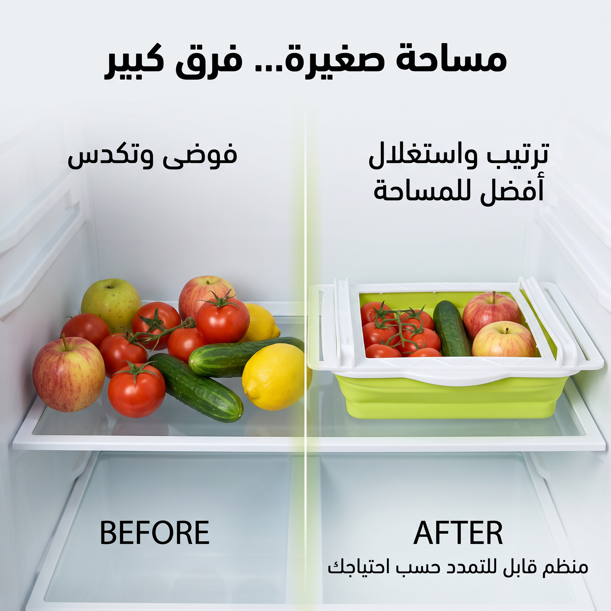 درج ثلاجة معلق بالكبس