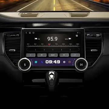 شاشة مشغل سيارة أندرويد 10.1 بوصة 4K بدقة 4/64GB يدعم CarPlay