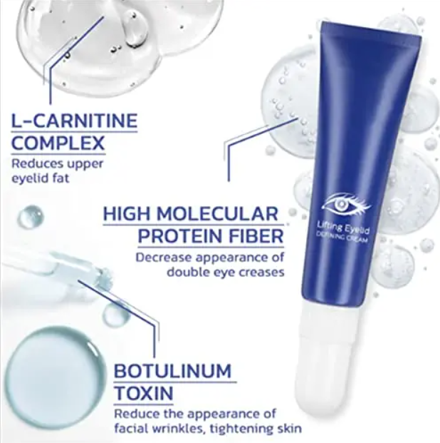 كريم التخلص من تجاعيد منطقة العين+ gua sha لعلاج الانتفاخ وشد الوجه