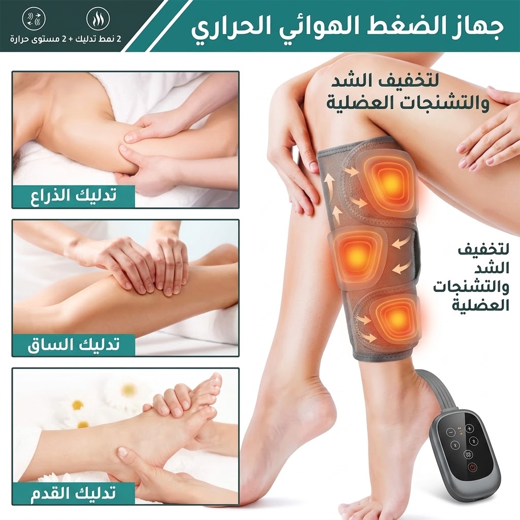 جهاز الضغط الهوائي الحراري لتخفيف الشد والتشنجات العضلية-قطعتين