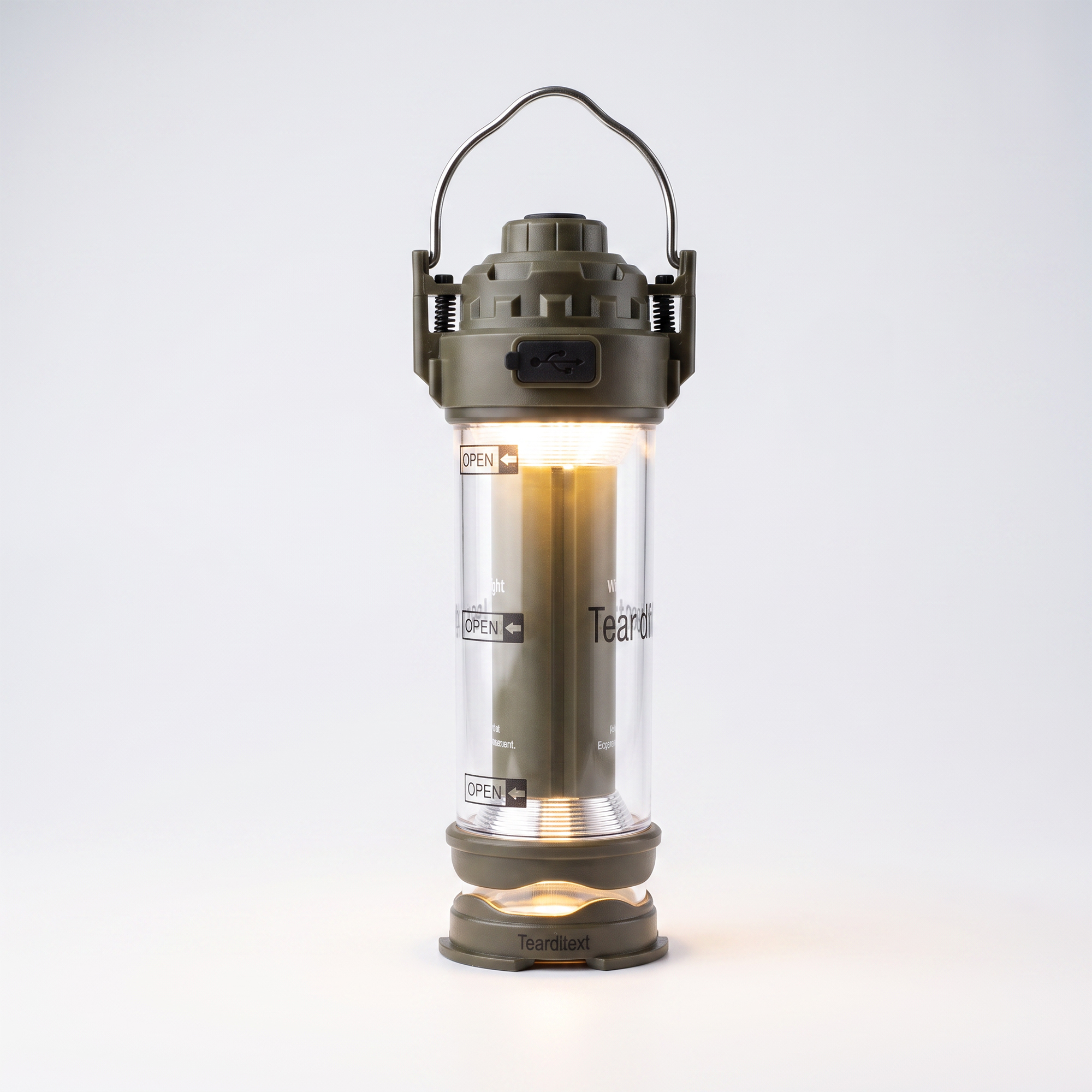 كشاف طوارئ LED قابل لإعادة الشحن ومقاوم للماء – إضاءة قوية للتخييم والرحلات – ضد المطر والغبار