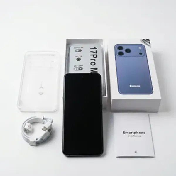 هاتف 17 Pro max (ضمان عام ) ثنائي الشريحة + هدية سماعة Airpods